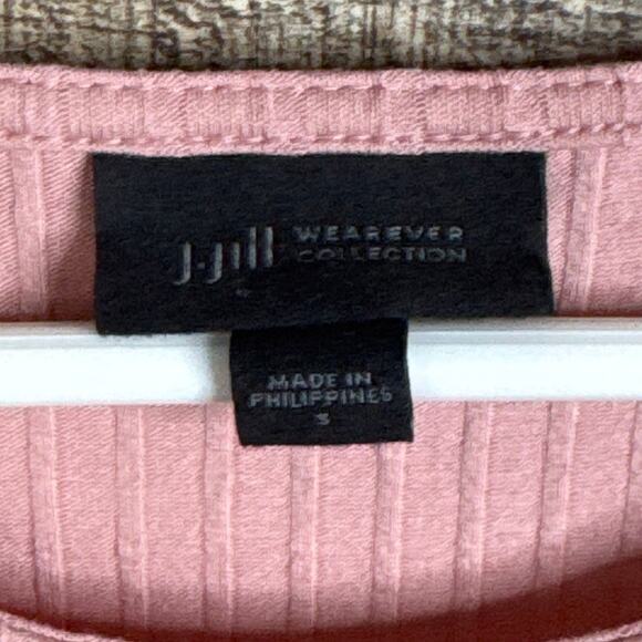 J. Jill Wearever Collection Pink Ribbed Sleeveless Tunic Dress Size Small - Picture 4 of 8